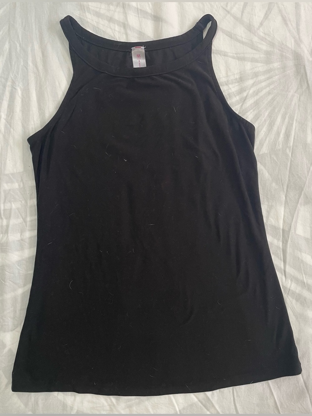 No Boundaries Black High Neck Tank Top
